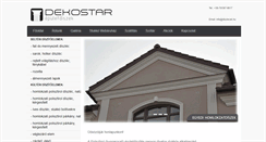 Desktop Screenshot of dekostar-stukko.hu
